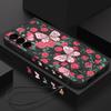 Романтичный чехол для телефона с цветами для Samsung Galaxy A56 A17 A26 A16 A36 A55 A54 A53 A15 S24 S25 FE S25 S22 S23 Ultra Plus со шнурком, мягкая накладка
