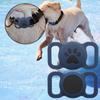 Solid Color Dog Collar Holder Waterproof Pet Tracker Protective Case Protective Cover for Airtags