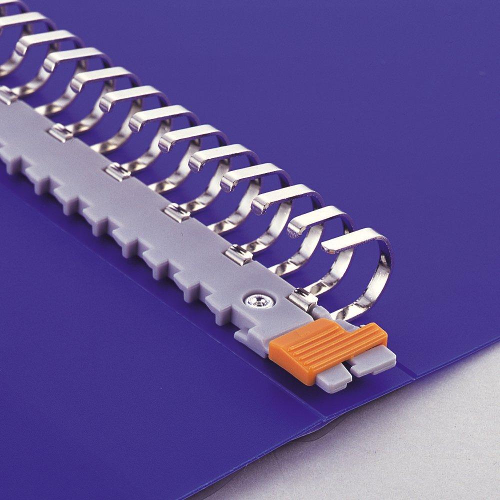 LIHIT LAB Прозрачная папка, B4, Сменная, 36 отверстий, 20 карманов, Индиго, N4604-8