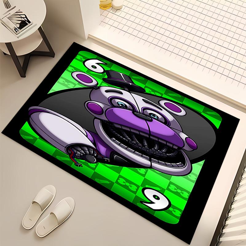1pc Five Nights at Freddy's Print Area Rug - Soft, Washable Non-Slip Indoor Mat, Living Room, Home Office Decorative Rug,Office Decorative
