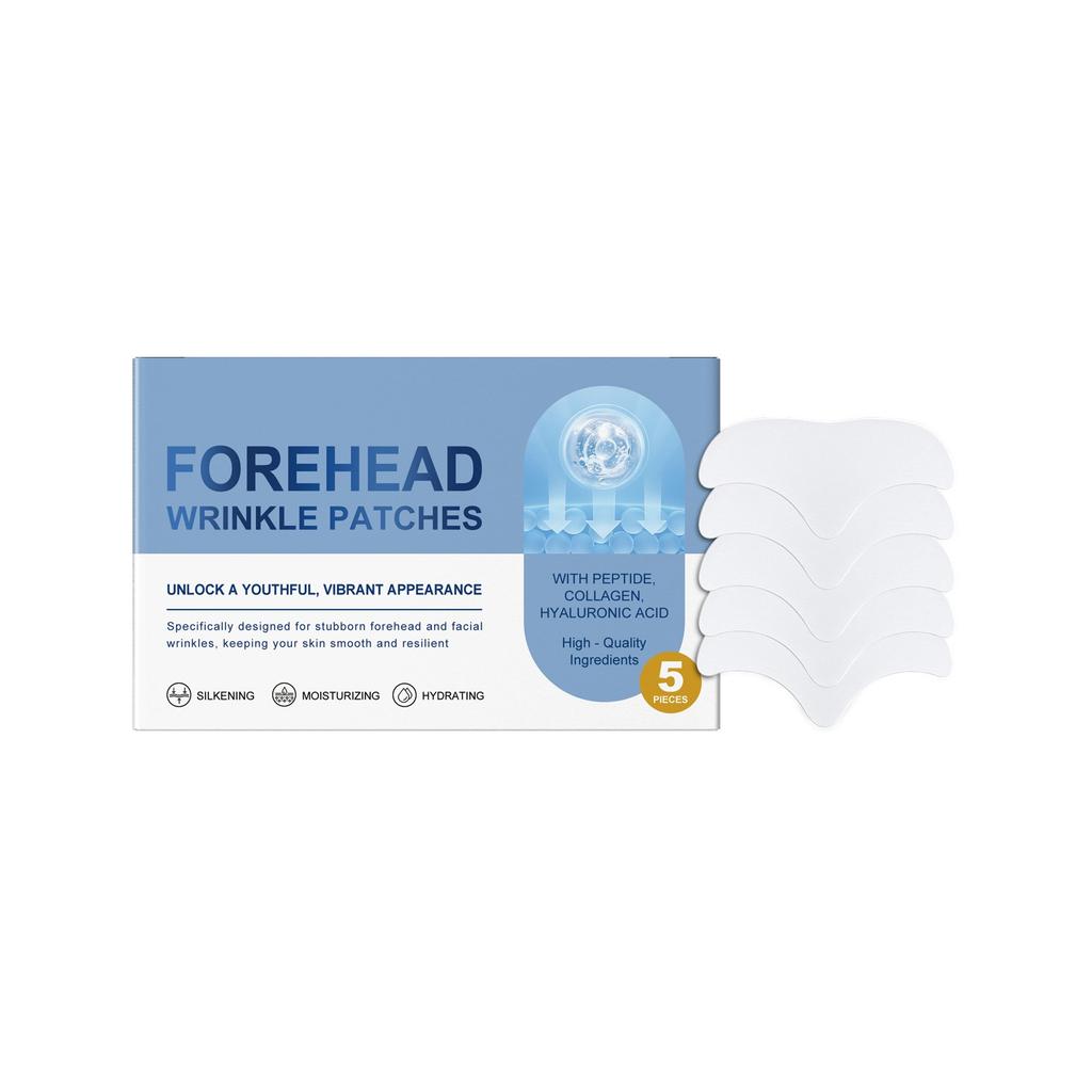 Пластыри от морщин на лбу Ageverse Face Patches Non Wrinkle Gel Pad Set Пластырь для удаления морщин на груди, шее, глазах и лице, 5 шт.