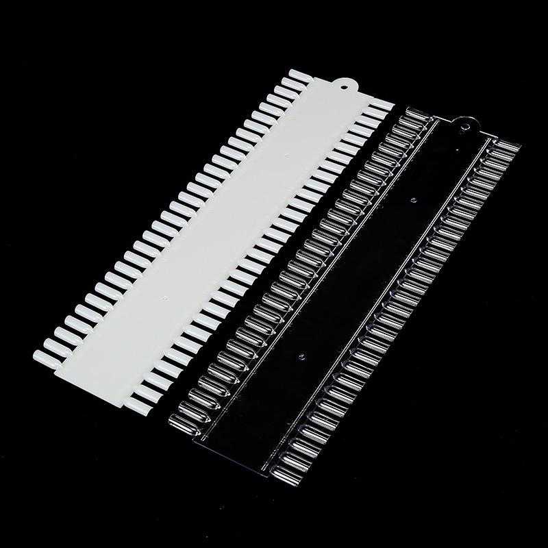 48 шт. Прямоугольная прозрачная натуральная палитра для дизайна ногтей DIY УФ-лак для ногтей Beauy False Nail Tip Practice Tool для маникюра