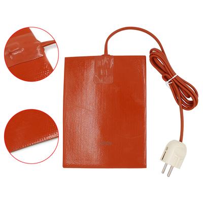 110 В 220 В силиконовый нагревательный коврик квадратный резиновый нагревательный коврик подогреваемая плита гибкая водонепроницаемая нагревательная подставка для масляного бака двигателя вилка ЕС/США