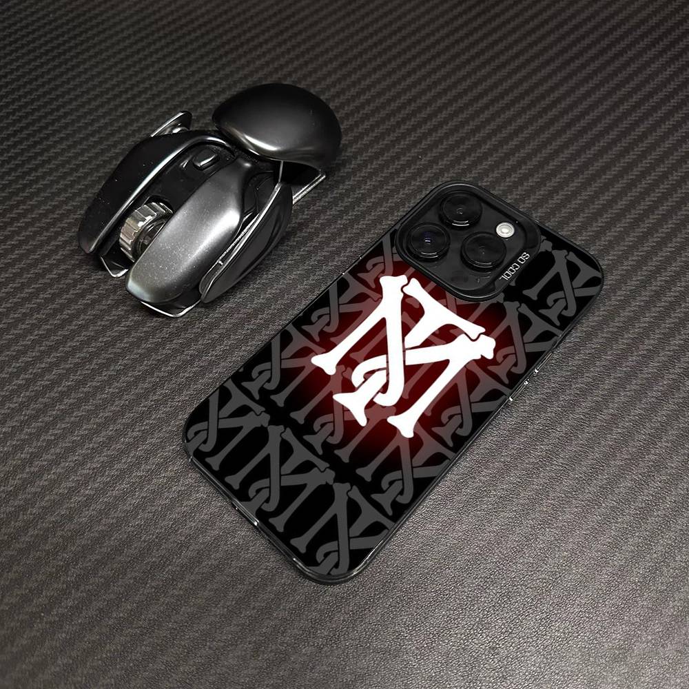 Классический S-Лицо со шрамом Тони Для iPhone 11 12 13 14 15 16 17 Pro Max Plus Цветной Черный Матовый Чехол для Телефона