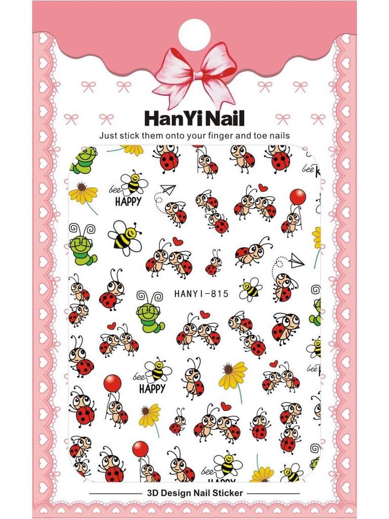 2025 милые наклейки для ногтей с изображением кошек и животных