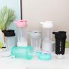 300ml Portable Outdoor Protein Powder Shaker Bottle Leak Proof Water Bottle for Gym Fitness Training Sport Mixing Cup with Scale
