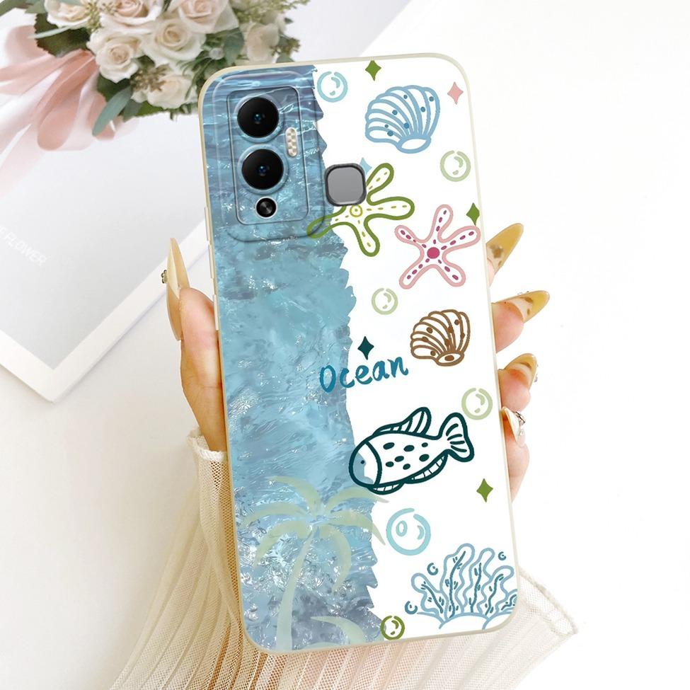 Чехол Для Infinix Hot 12 Play Чехол Модный Мультяшный Милый Забавный Расписной Силиконовый Чехол Для Телефона Для Infinix X6816 X6816C