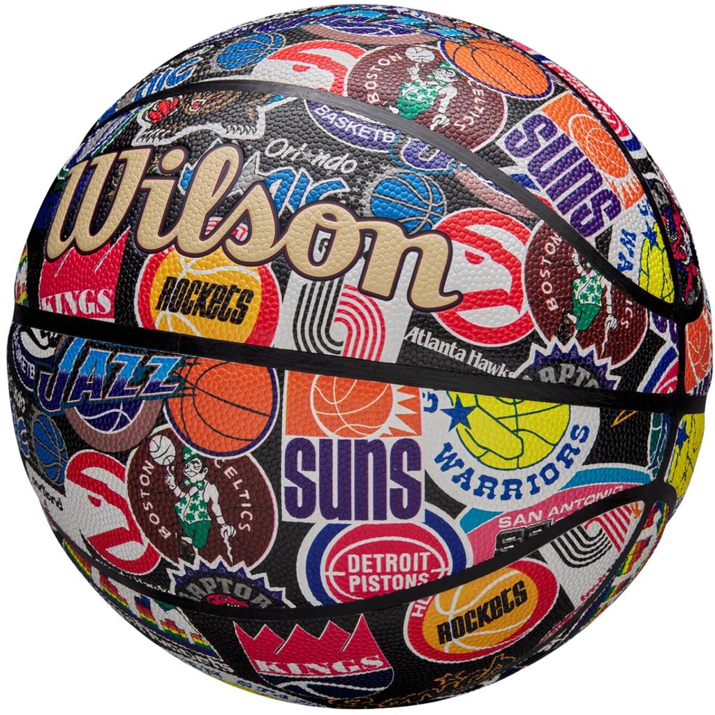 Wilson Мяч NBA All Team Retro, баскетбольный мяч унисекс, многоцветный