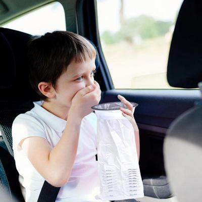 Портативный автомобильный дорожный мешок для рвоты 5 шт. 1000 мл круглый мешок для рвоты для длительных путешествий на открытом воздухе портативный туалет сумки от тошноты кемпинговый туалет