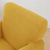 Scratch-Resistant Elastic High Back Sofa Slipcover with Single Armrest for Leisure Chairs
