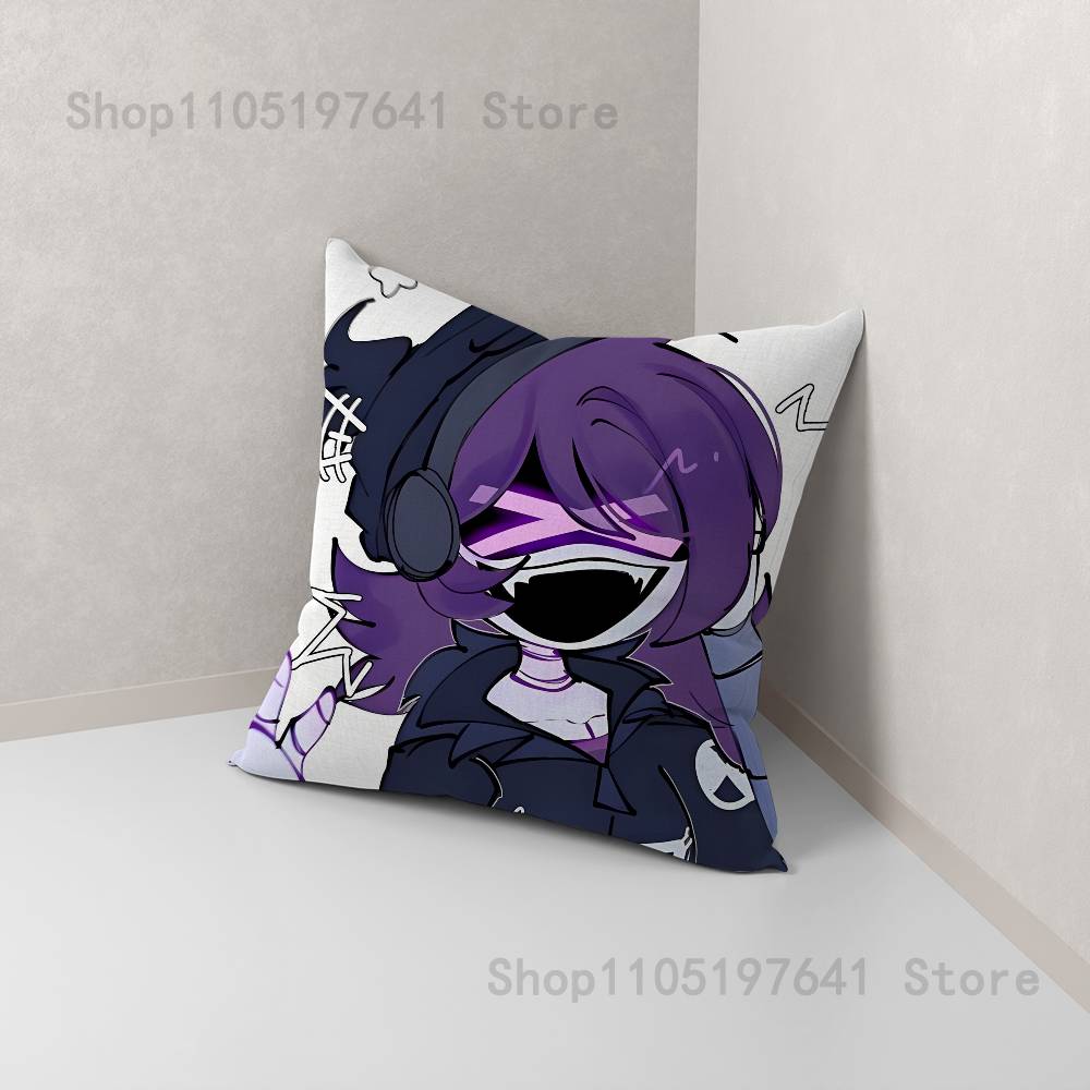 M-Murder Drones UZI Pillow Case Plush Pillow Cases Home Decoration Pillow Cover for Sofa Bed Chair Living Room