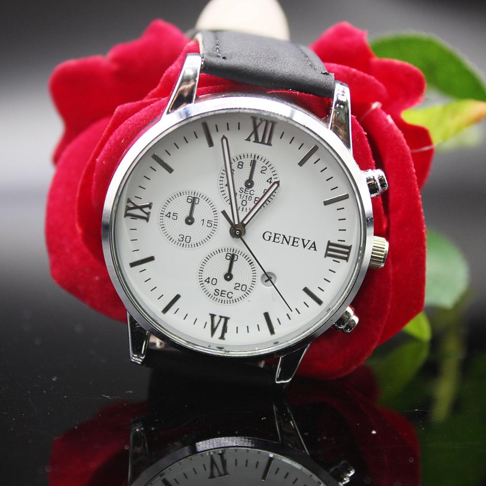 Набор из 5 предметов Мужские повседневные спортивные часы с круглым циферблатомМужские классические часы с браслетом в коробке для занятий спортом на открытом воздухе