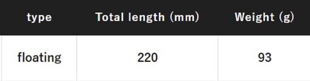 Распродажа Shimano XU-P22T Bubble Dip 220F 93 грамма Плавающий воблер 004 993960