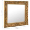 VidaXL Miroir mural style baroque 60x60 cm Doré 320333