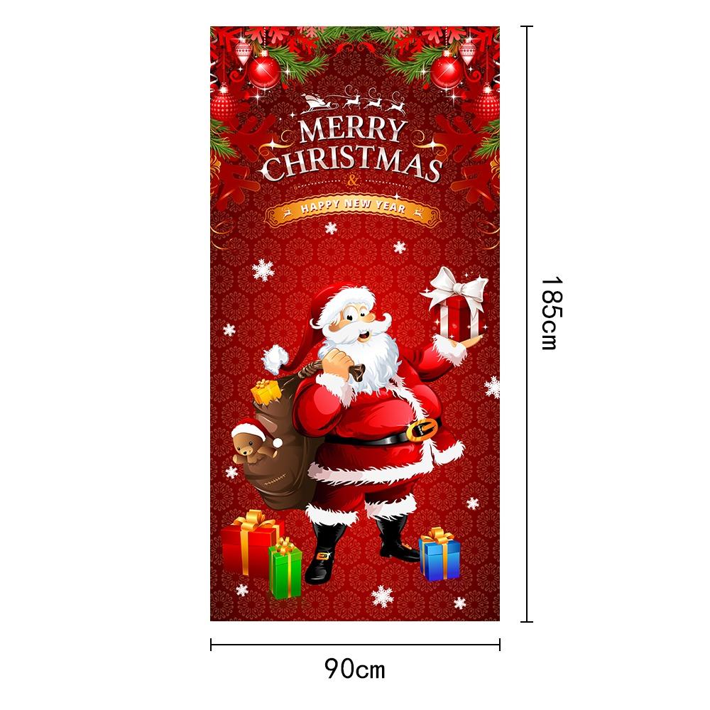 Подвесные рождественские дверные накладки на окна, декоративная композиция, баннеры на двери, рождественские баннеры