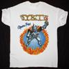 Vtg Y&T OPEN FIRE WORLD TOUR Cotton White For Men Full Size Shirt NI1238