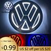 ZDFVU1 For VW Volkswagen Jetta MK5 Golf 11cm 5D Logo Light LED Rear Badge  Front Grille Light For VW CC Bora Golf Jetta POLO MAGOTAN Pa