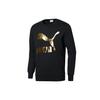 Metallic Print Crew Neck Sweatshirt Men Tops Black 595892-51