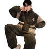 Men's Three-Layer Thickened Cotton Winter Pajamas - Warm, Simple, Luxury, and Suitable for Indoors and Outdoors.