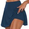 Women's  Athletic Stretchy Pleated Tennis Skirts Run Yoga Inner Shorts Elastic Sports Golf Skorts