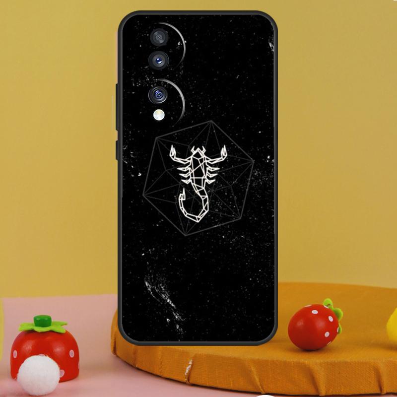 Чехол со знаком зодиака Скорпион для Honor 200 Pro X9c X9a X8a X7a X6a X7 X8 X9 X8b X9b 50 70 90 Magic 5 6 Lite