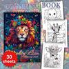 30 Sheets Stress Relief Coloring Book, 11.2x 8.3in,100gsm Thick Paper, Spiral Bound, Halloween Gift, Christmas Gift Option