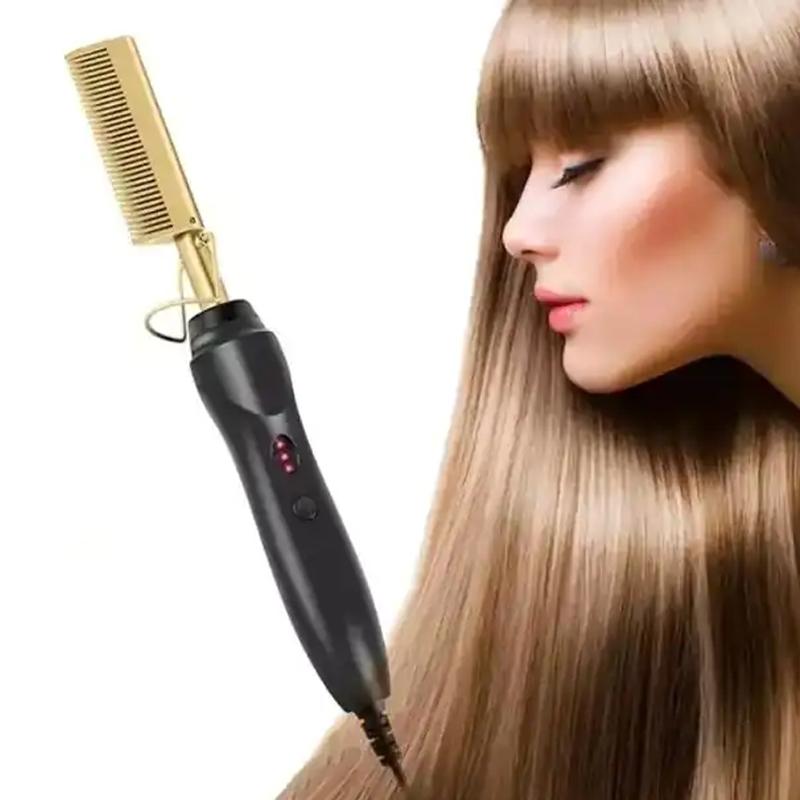 Portbale Hot Comb Straightener Electric Hair Straightener Private Label Hot Comb Electric Hot Comb for Wigs