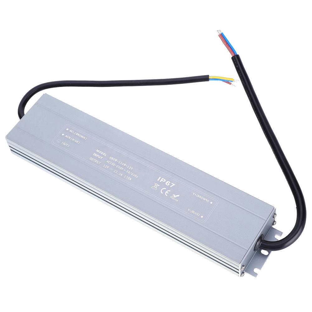 HRUW150W12V LED блок питания 100264VAC IP67 водонепроницаемый светодиодный драйвер трансформатор