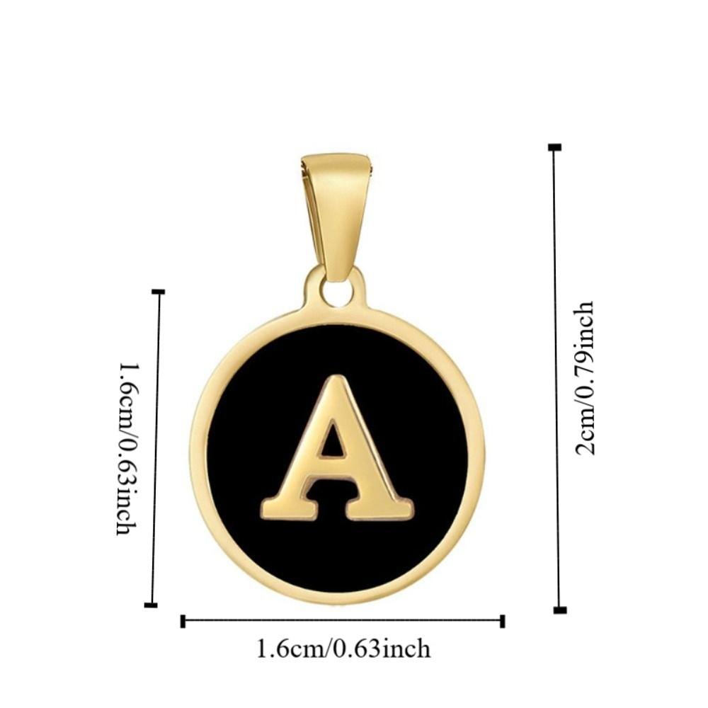 6Pcs Oil-dripping Letter Pendant DIY Jewelry Making Charm Jewelry Accessories