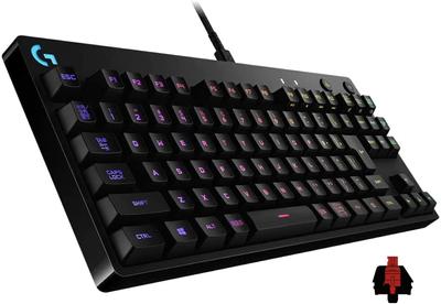 Игровая клавиатура Logitech G PRO Tenkeyless Linear Red Axis Quiet Typing GX Switch Проводная игровая механическая клавиатура Японская раскладка LIGHTSYNC RGB