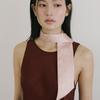 AVVINA PELLE Bouquet Long Twilly Silk Scarf - Pink