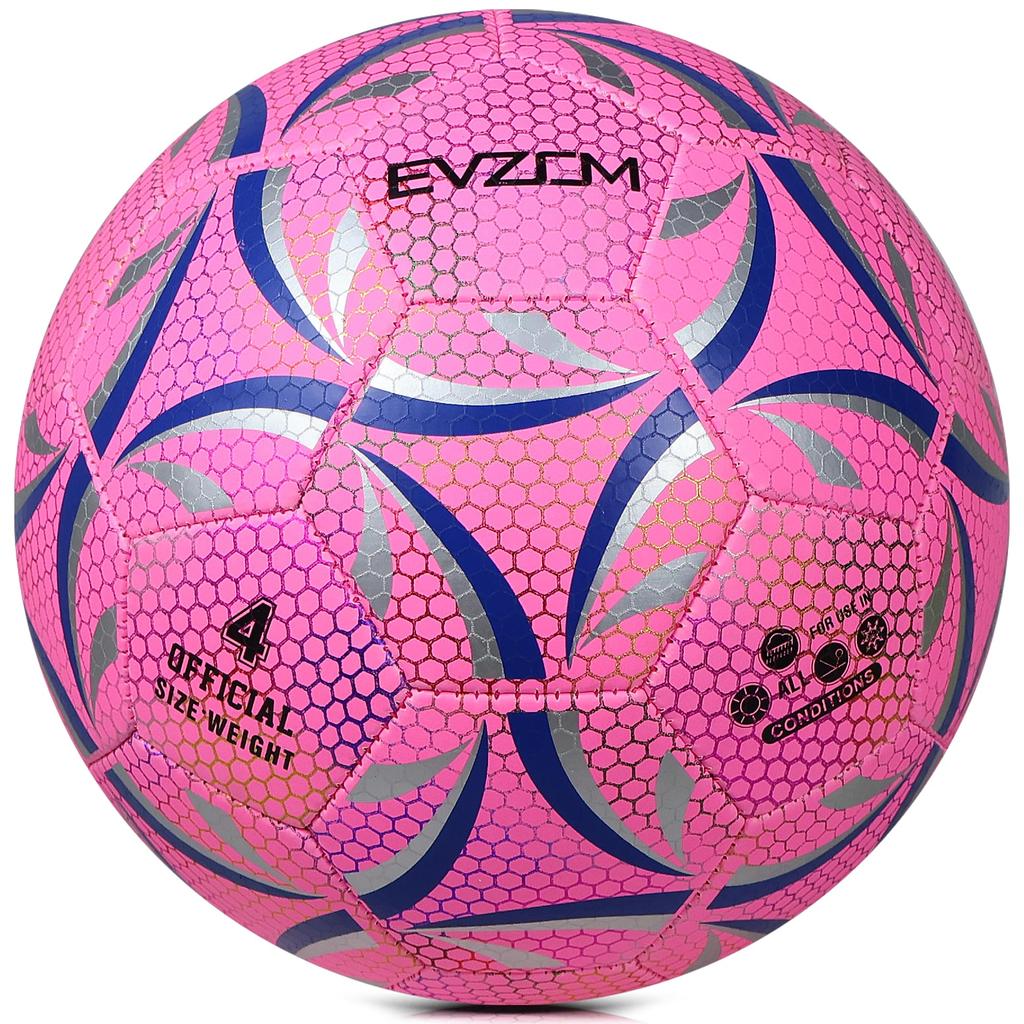 EVZOM Luminous Official Match Soccer Size for and Perfect for Indoor and Outdoor Sports and Training Ball, 4, Boys, Girls, Kids, Adults,