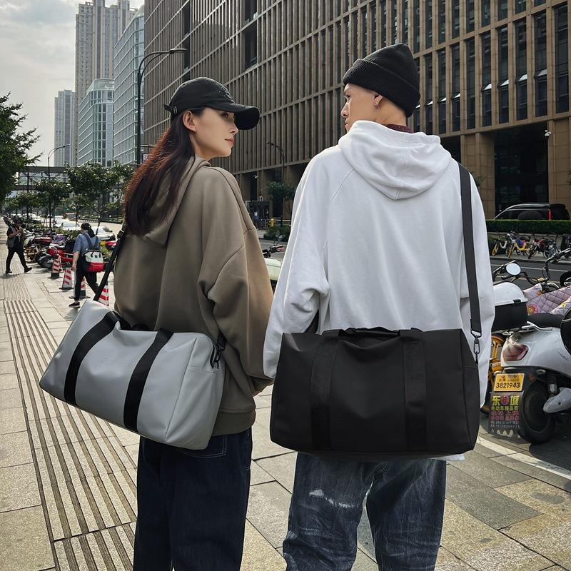 Couple Model for Traveling Large Capacity Storage Luggage Bag Dry and Wet Separation Fashionable Casual Contrasting Color Fitness Bag