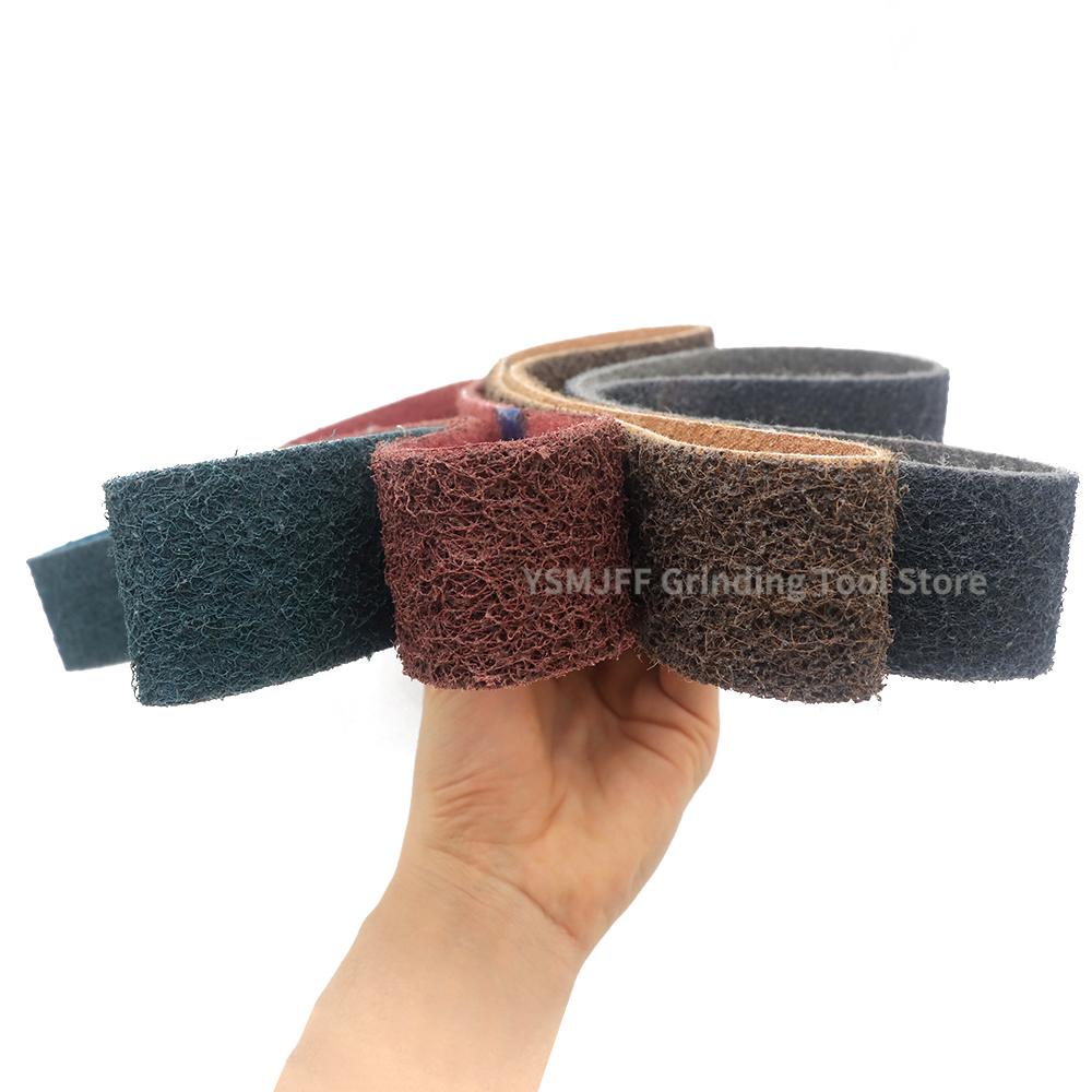 1PC 760*40mm Nylon Abrasive Sanding Belt 150-600 Grit, Non Woven Abrasive Belt for Polishing Metal Striping Deburring