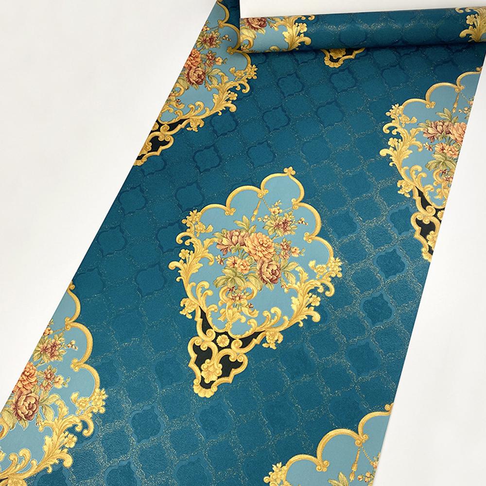 9 Стиль Роскошные 3D Дамаск Виниловые Обои Спальня Гостиная Красные Цветочные Обои Рулон Ktv