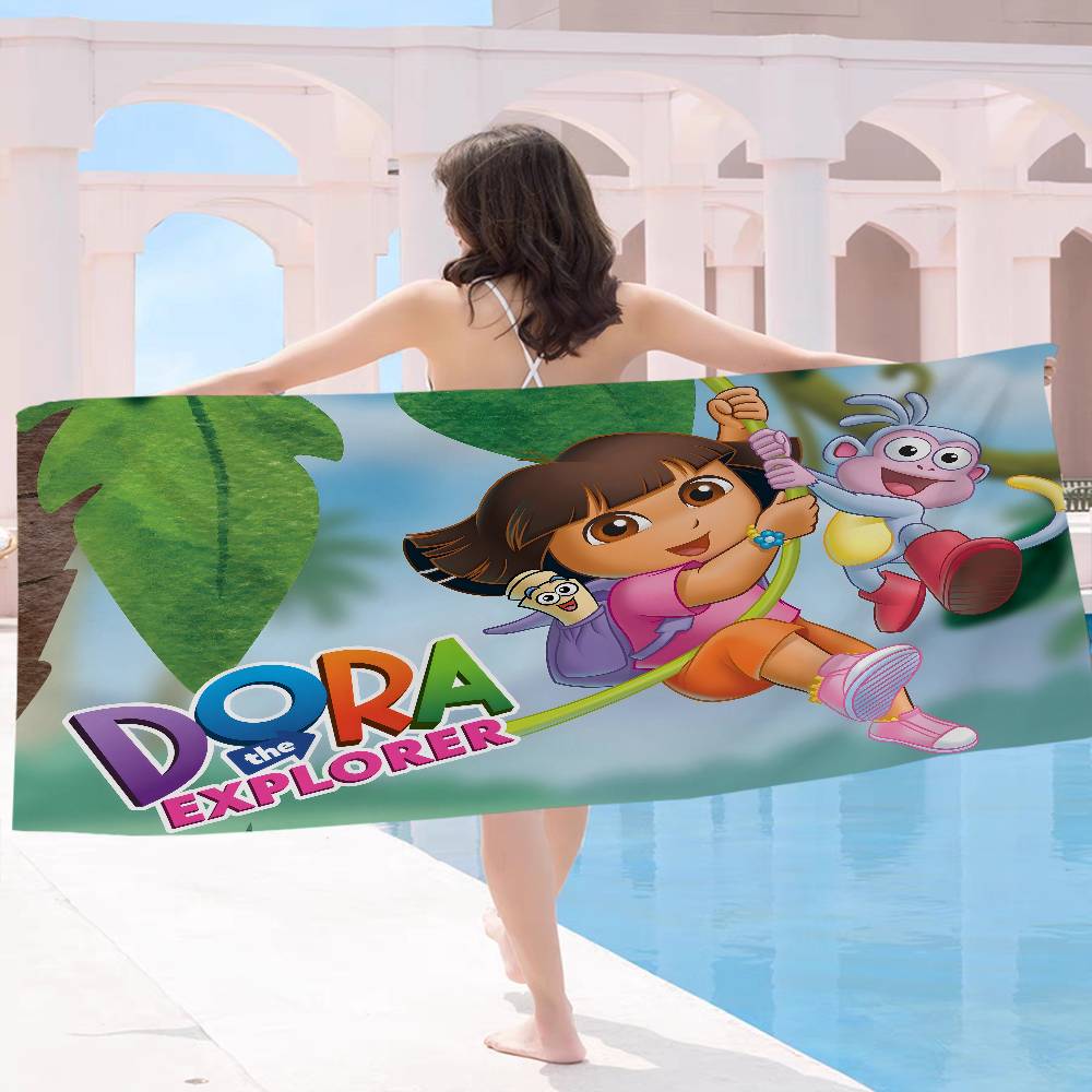Забавное пляжное полотенце из микрофибры с принтом D-Dora, для скалолазания, йоги, пляжа, плавания, бега, впитывающее, мягкое полотенце