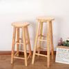 Solid Wood Stool Bar Multifunction Milk Tea Shop Northern Household Simplicity High Chair High Footstool Simple Wooden Chair