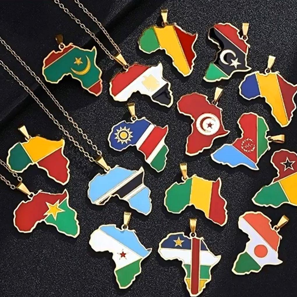 Ожерелье с подвеской в виде флага карты Марокко, стильное ожерелье с подвеской в виде карты Марокко, уникальные ожерелья
