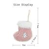 Delicate Plush Christmas Pendant Merry Christmas Reusable Christmas Tree Pendant Christmas Socks Xmas Tree Ornament