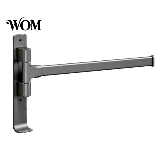 Anti Slip Towel Rail Swivel Rack, 180 Degree Rotating Design, Wall Mounted Space Drill Free Bar Aluminum Swing Holder, Anti-slip Organizer for Kitchen