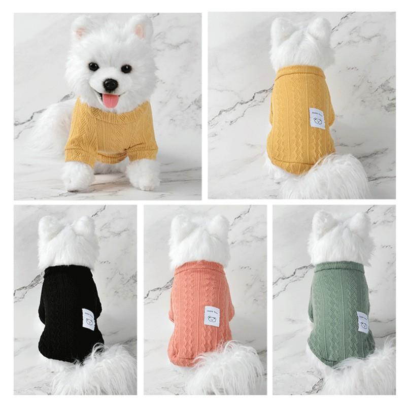 Knitted Pet Sweater Small To Medium Dogs Cats Winter Warm Cozy Clothing