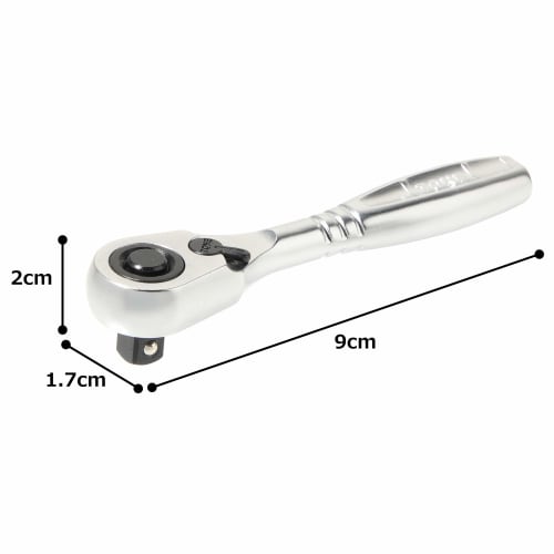 TONE Short Ratchet Handle (Hold Type) RH2HS Drive Angle 6.35mm (1/4")