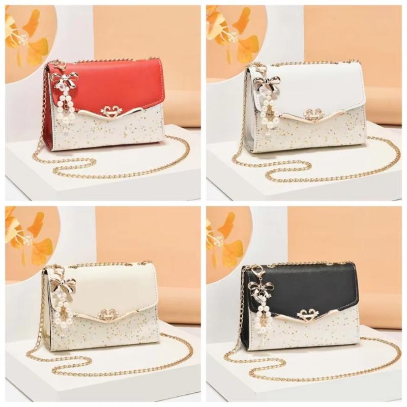 Korean Version Women'S Crossbody Bag Sequin Chain Shoulder Bag Mobile Phone Bag