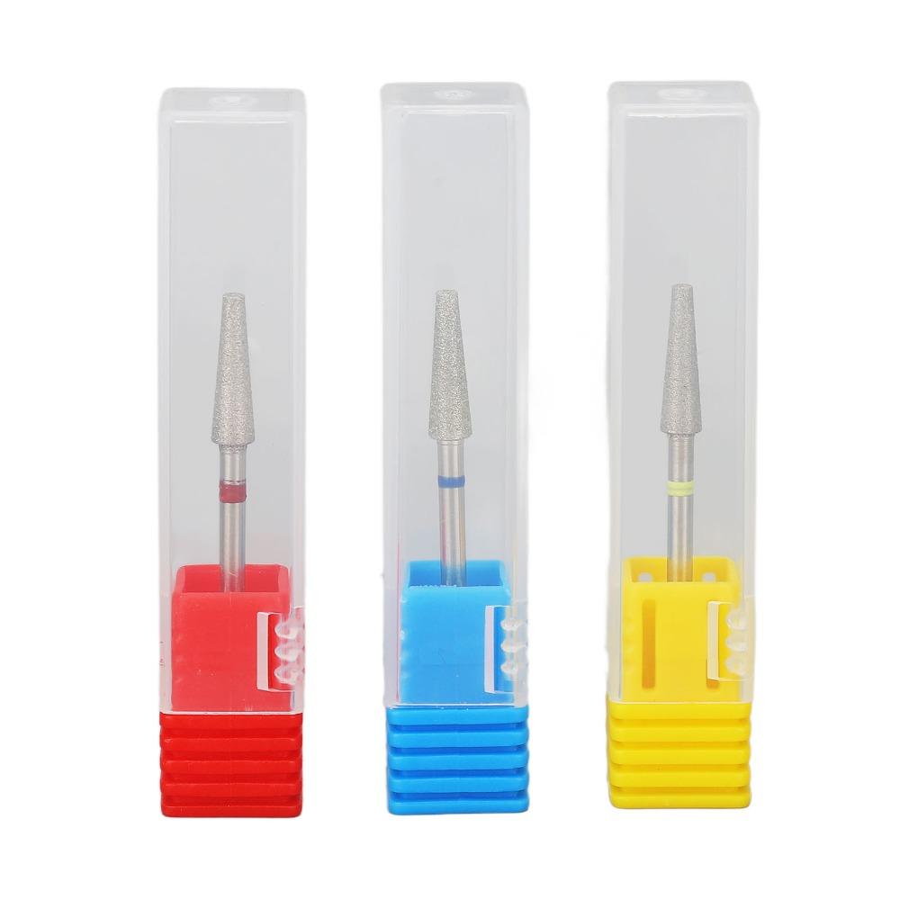 3pcs Replaceable Head Nail Grinding Head Front Replaceable Cuticle Drill Bit Nail Polishing