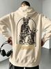 Men's Hoodie Tactical Soldier K9 Dog Loyalty Print Back Pullover Hooded Sweatshirt Oversized Streetwear Long Sleeve Casual Top