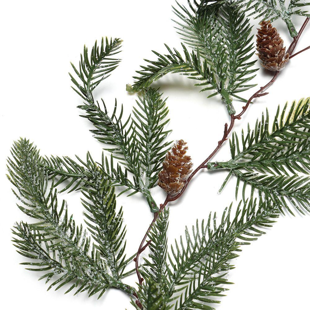 Свадебный венок для вечеринки Искусственные красные ягоды Шишки Виноградная лоза Рождественская декоративная гирлянда