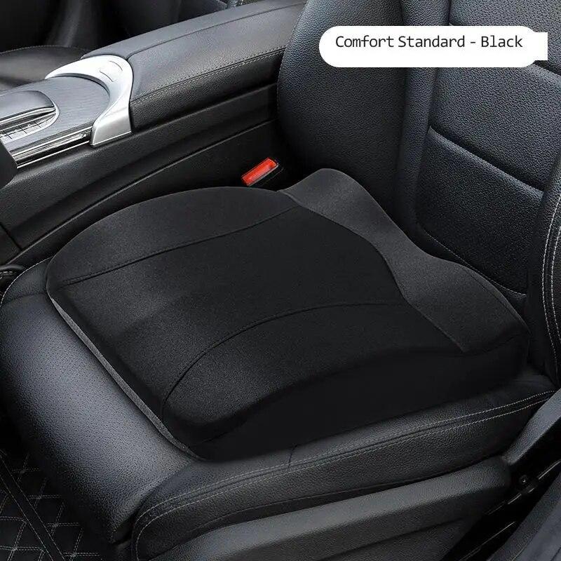 Car Booster Seat Cushion For Driver Hip Pain Raised Memory Foam Height Seat Protector Washable Cover For Short People Pad Mats