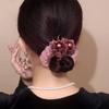 Резиновый Женский Головной Убор Цветок Высокоэластичная Резинка для Волос Кольцо-Кишка Пучок Шпилька для Прически Вверх Веревка для Волос Завязки Аксессуары