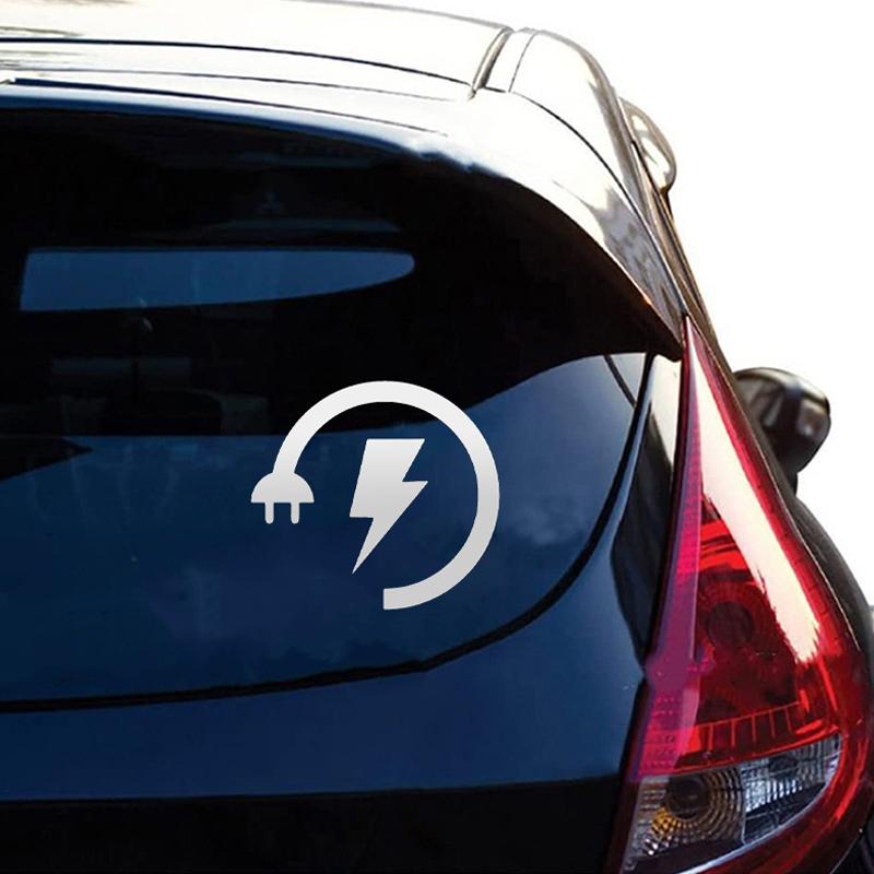 Электрическая вилка Форма автомобиля наклейка бампер лобовое стекло авто наклейка мотоцикл ноутбук водонепроницаемый грузовик автомобиль транспортные средства