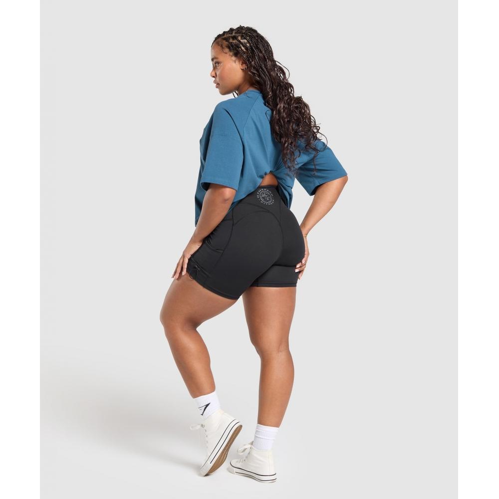 Gymshark Футболка Legacy Logo Oversize Success Blue B3c2k Udbq